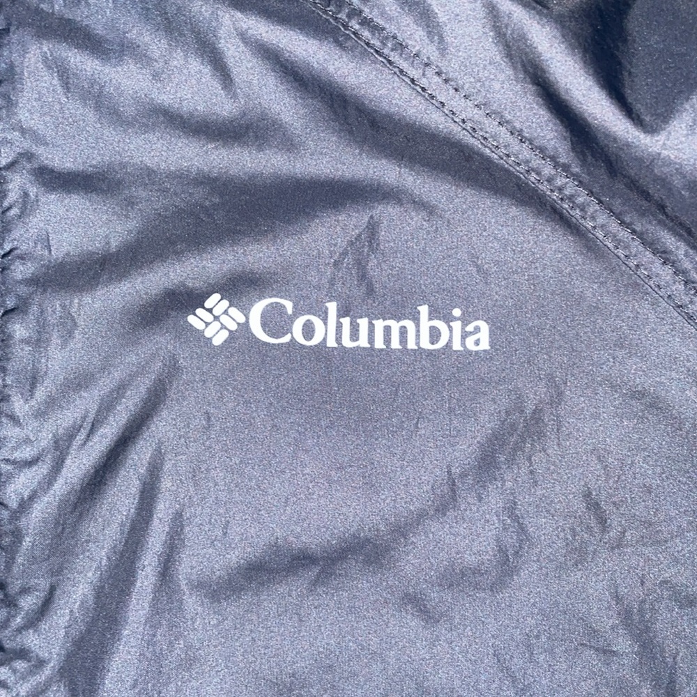 Black Columbia rain jacket windbreaker - Picture 3 of 4
